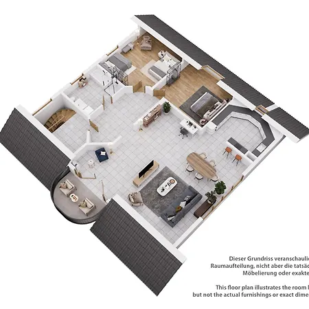 Stylish Loft With Balcony, Quiet And Spacious